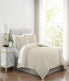  Charisma Solid 310 Thread Count Cotton Duvet Set Almond Milk - Almond Milk - Bonton