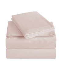 Charisma 310 Thread Count Cotton Solid Sheet Set Blush