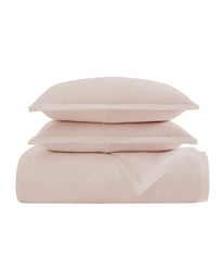 Charisma 310 Thread Count Cotton Solid Duvet Set Blush