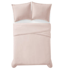 Charisma 310 Thread Count Cotton Solid Duvet Set Blush