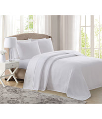 Charisma Deluxe Woven Blanket White