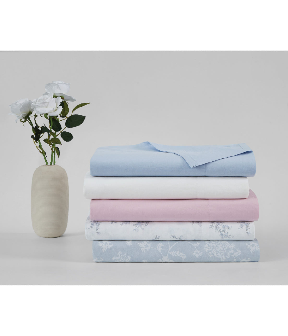  The Farmhouse by Rachel Ashwell Washed Cotton Sheet Set - Blue - Bonton