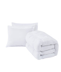 Truly Soft Cloud Puffer Comforter Set White