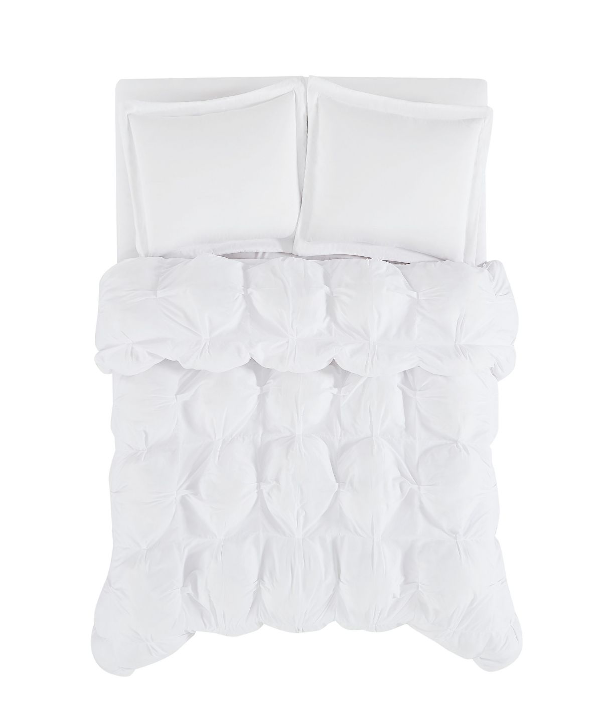  Cloud Puffer Comforter Set White - White - Bonton