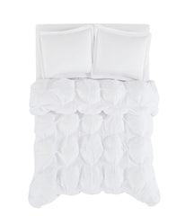 Truly Soft Cloud Puffer Comforter Set White