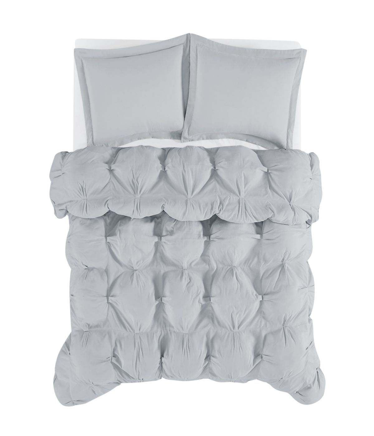  Cloud Puffer Comforter Set Grey - Grey - Bonton