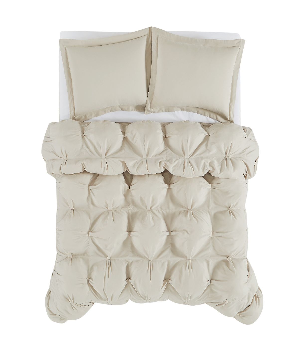  Cloud Puffer Comforter Set Beige - Beige - Bonton