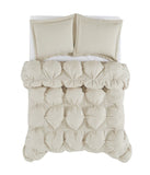 Truly Soft Cloud Puffer Comforter Set Beige