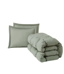 Truly Soft Cloud Puffer Comforter Set Green