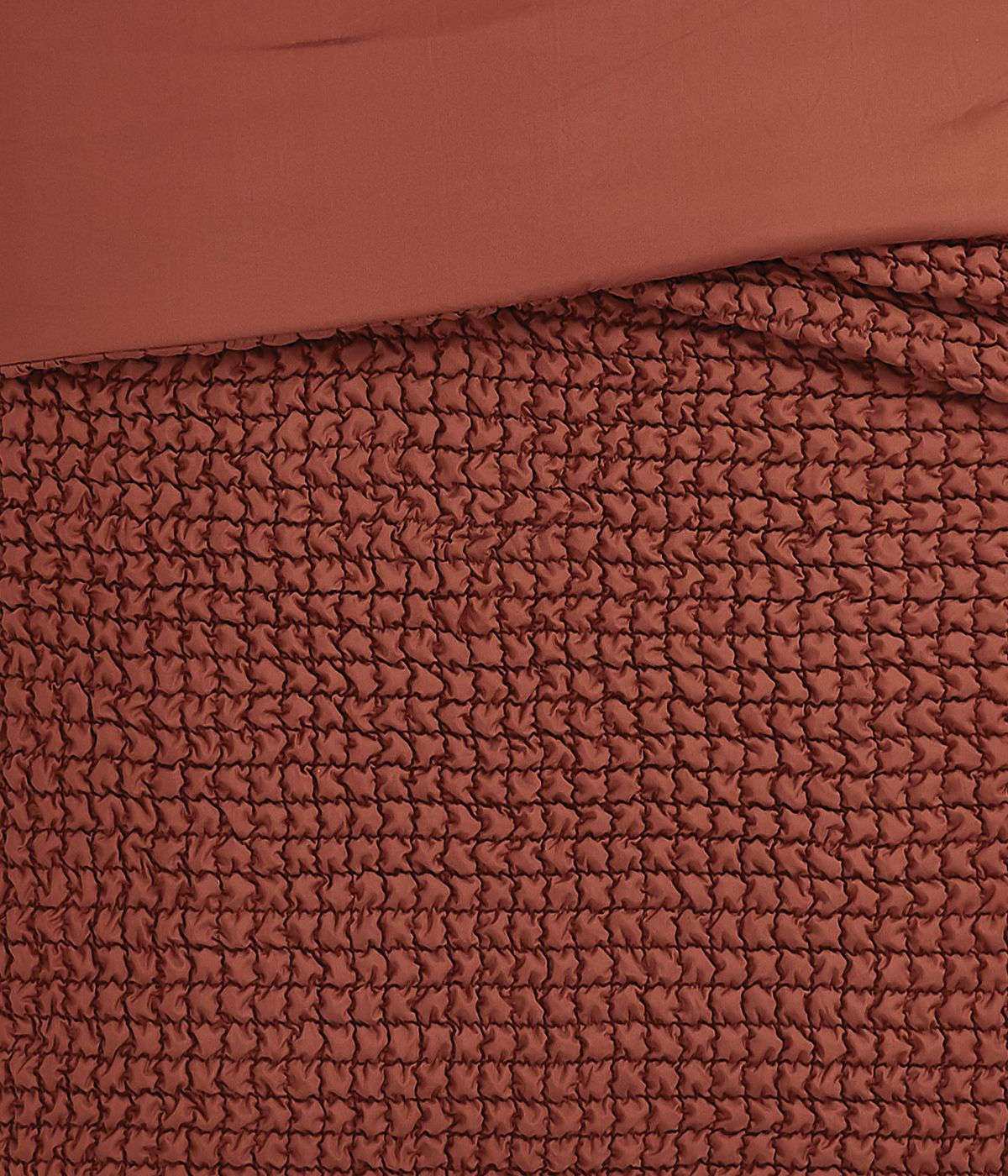  Christian Siriano NY Textured Puff Comforter Set Rust - Rust - Bonton