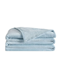 Truly Soft Velvet Plush Family Blanket Light Blue