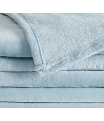 Truly Soft Velvet Plush Family Blanket Light Blue