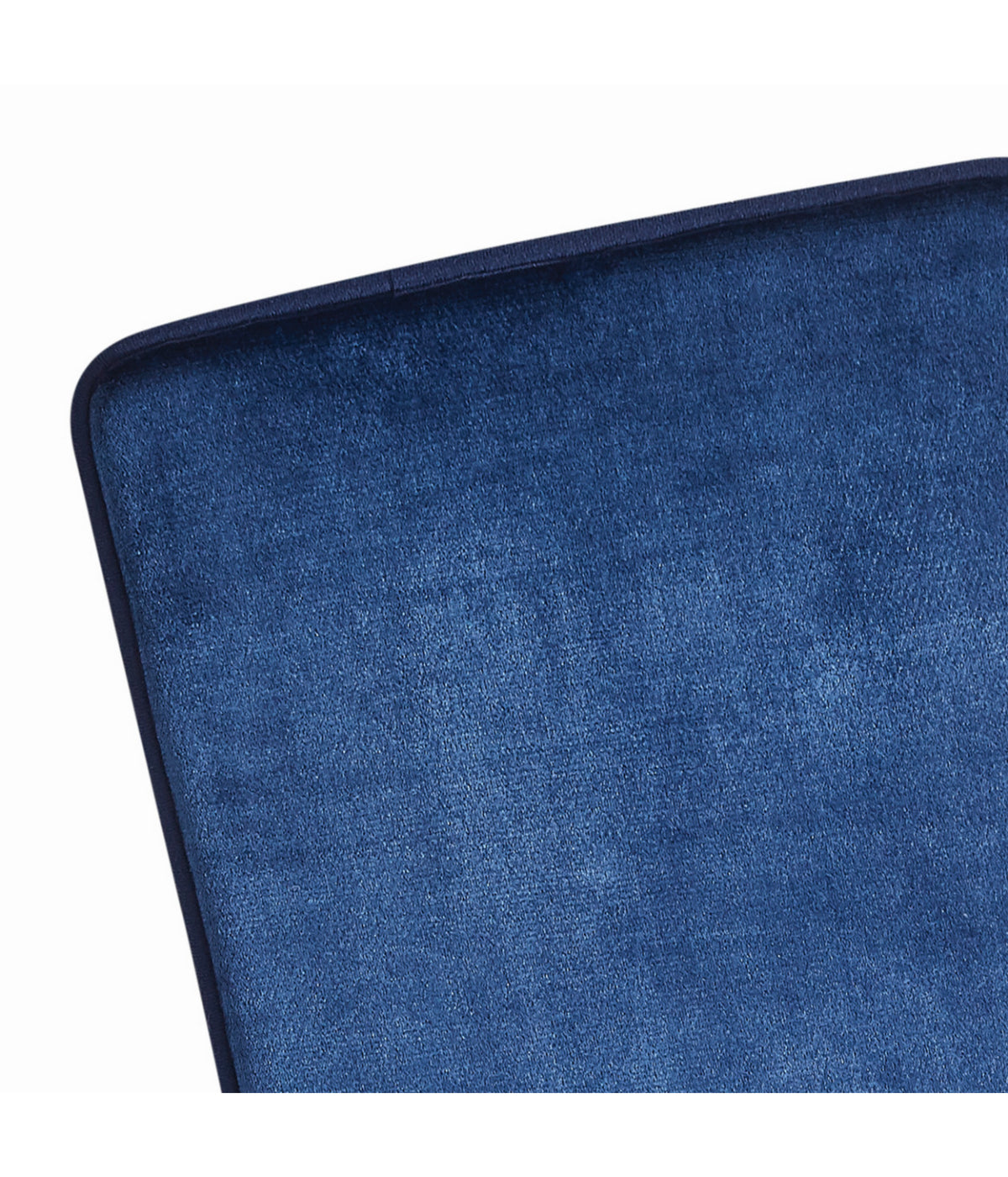  Royal Velvet Signature Solid Memory Foam Set of 2 Bath Rugs, Small & Large - Navy - Bonton