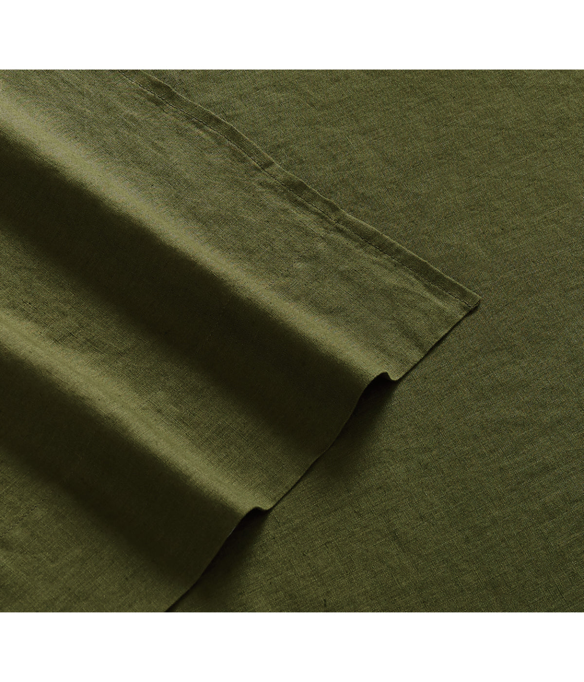  Brooklyn Loom Linen Sheet Set Moss Green - Moss Green - Bonton