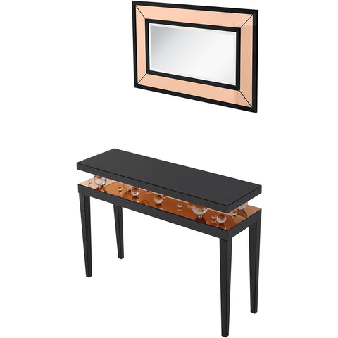 Gelenau Wall Mirror and Console Table