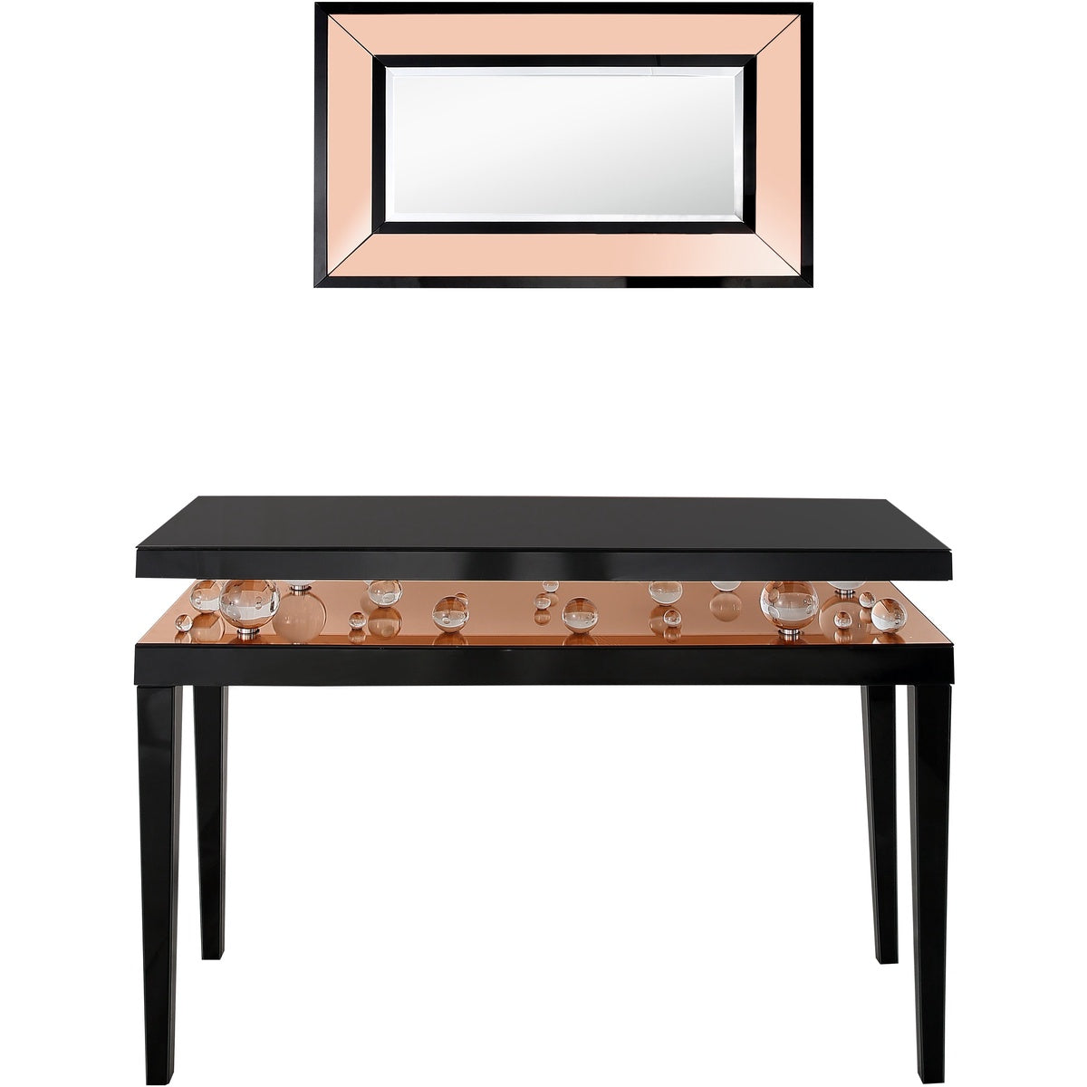  Gelenau Wall Mirror and Console Table - Mirror - Bonton