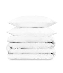 Cotton 400TC Percale Duvet Set White