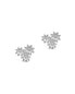  Sterling Forever Multi Flower Studs with Daisy Design - Silver - Bonton