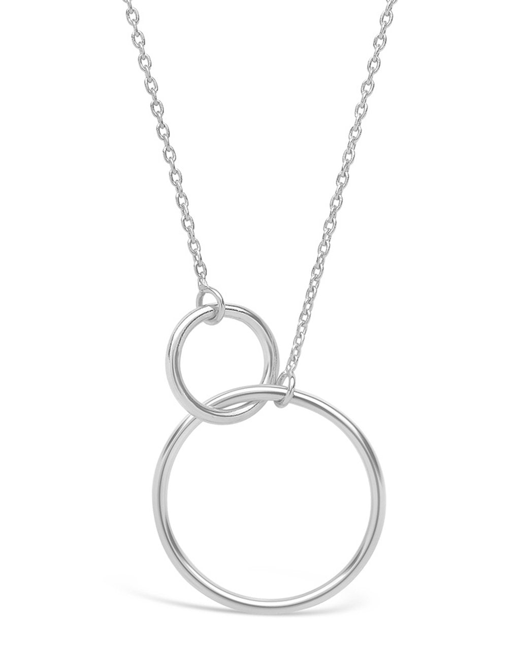  Sterling Forever Pendant with Interlocking Rings - Silver - Bonton