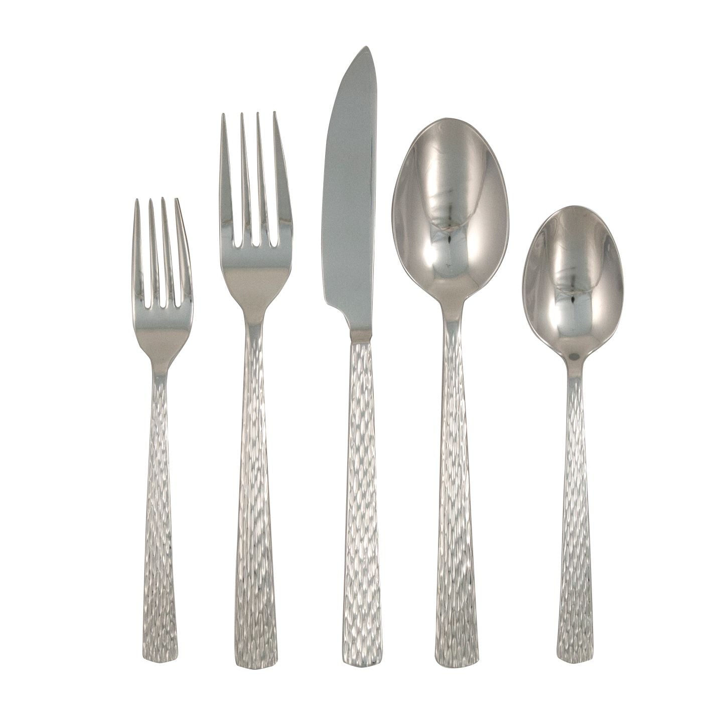  Ginkgo Clifton Stainless Steel Flatware 20 Piece Set - Mirror Stainless Sateel - Bonton