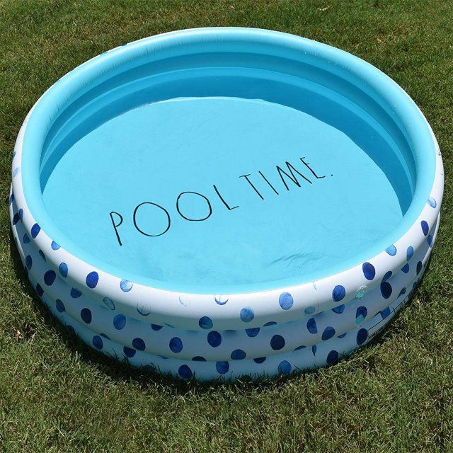 Rae Dunn Mini Pool (Indigo Polka Dots) - Pool Time