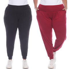 Plus Size 2 Pack Harem Pants