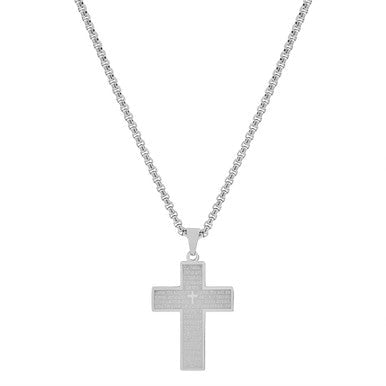  Gemesis Jewels by Edforce Lord Prayer Cross Pendant 24