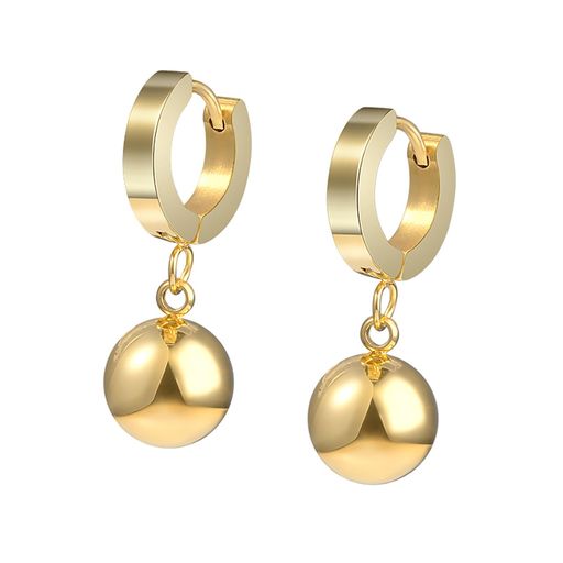  Gemesis Jewels by Edforce Petite Ball Drop Earrings - Gold - Bonton