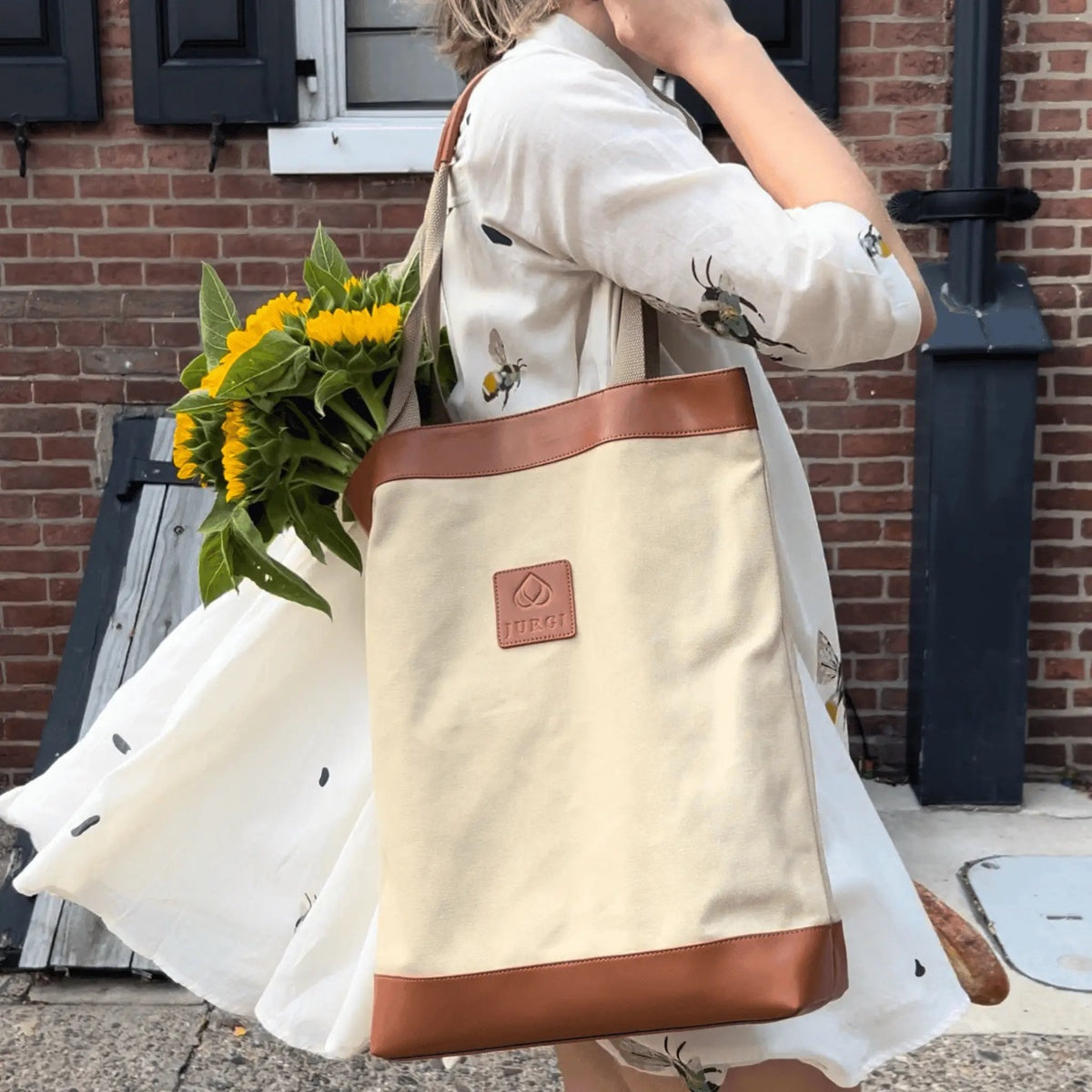  Jurgi Carryall Tote - Canvas & Leather - Default Title - Bonton