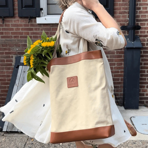 Carryall Tote - Canvas & Leather
