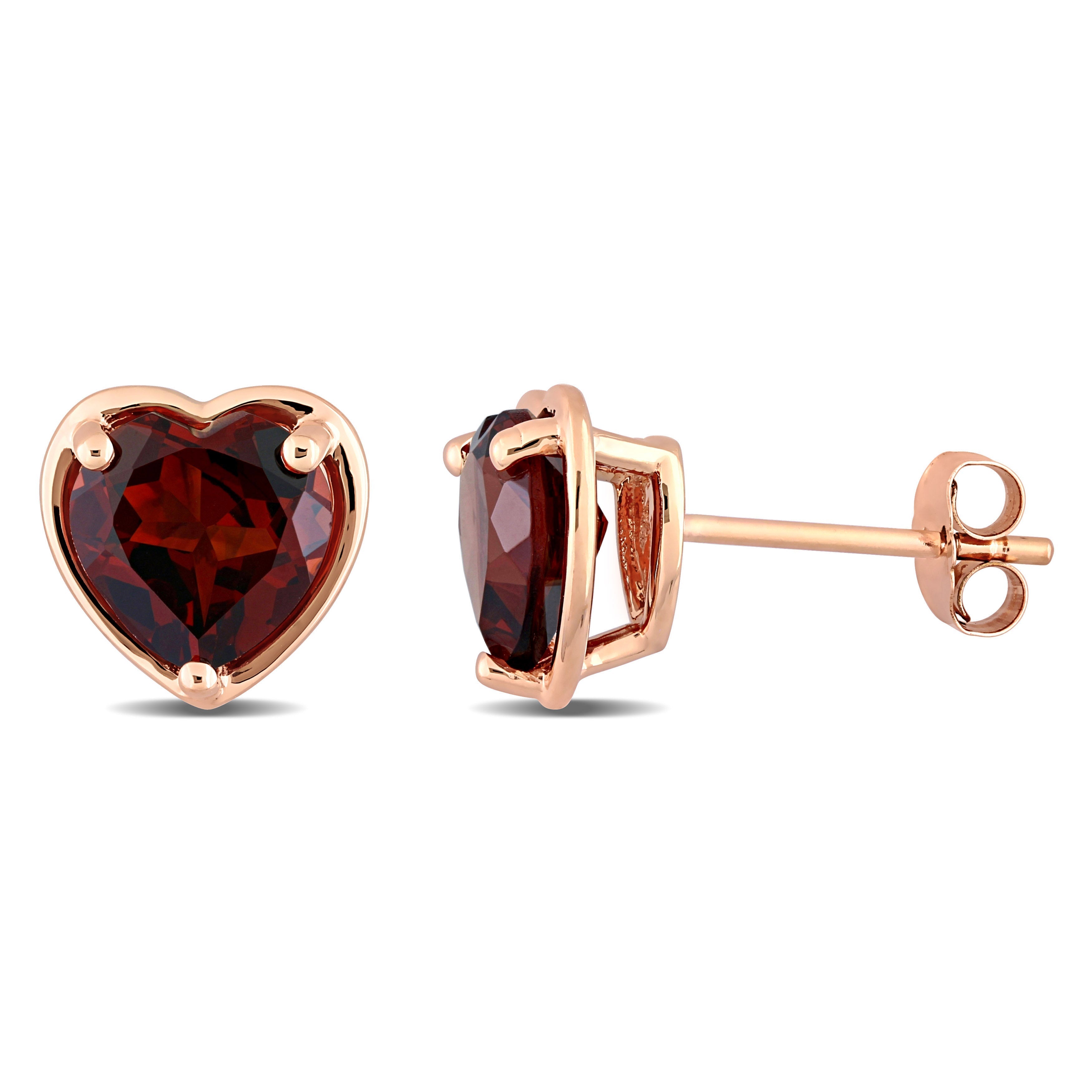  Studio Works 2 4/5 CT TGW Garnet 14K Rose Gold Stud Earrings - Red - Bonton