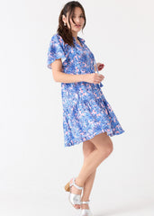 Palm Beach Short Sleeve Tiered Dress