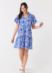 Palm Beach Short Sleeve Tiered Dress