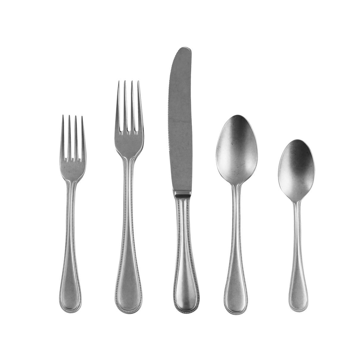 Mepra Perla Flatware Set - Pewter Silver - Bonton