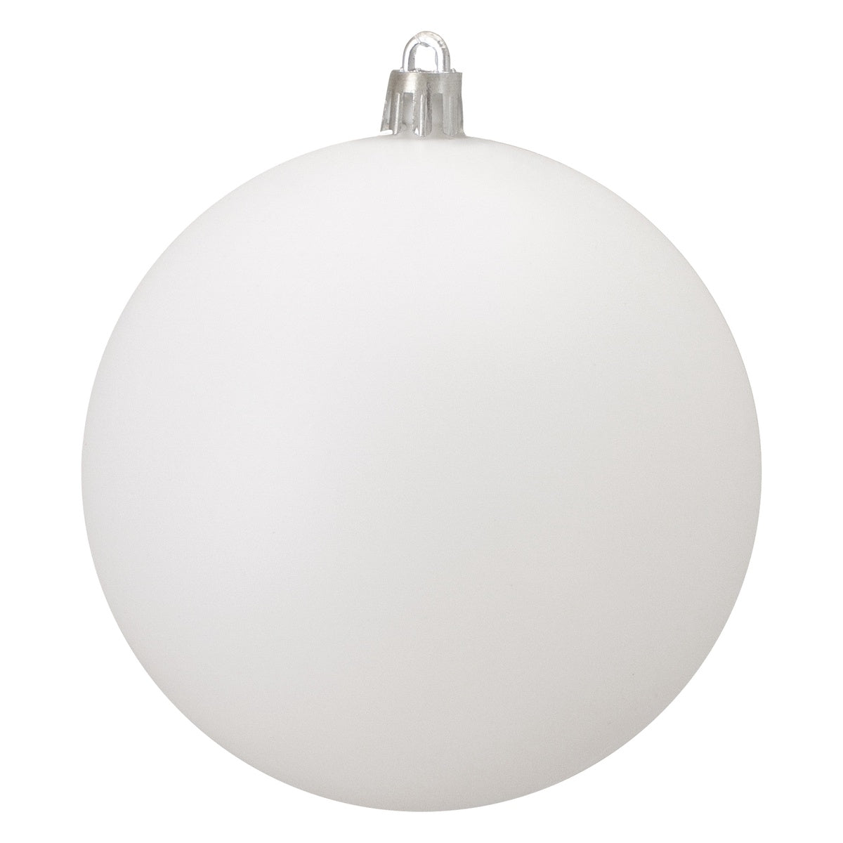  Northlight 12ct Winter White Shatterproof Matte Christmas Ball Ornaments 4