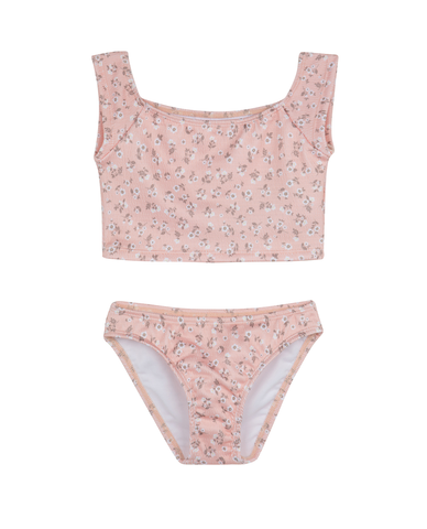 Ditsy Dream Off Shoulder Cap Sleeve Swim Set