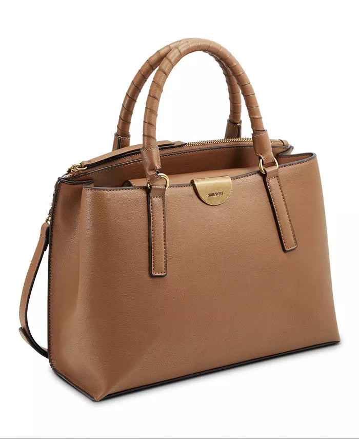  Nine West Darcie Satchel Bag - Saddle Tan - Bonton