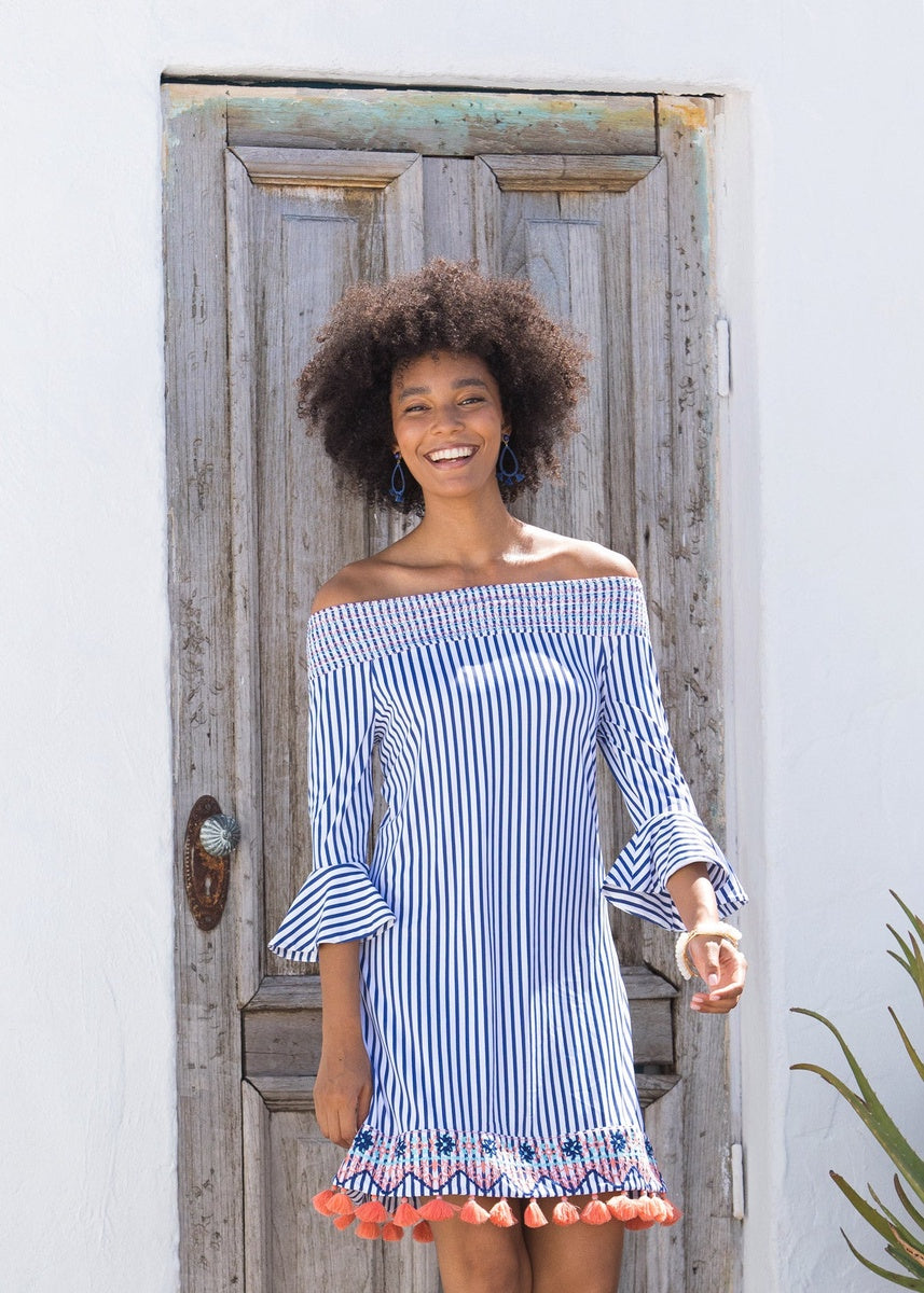  Cabana Life St. Barts Off the Shoulder Dress - XS - Bonton