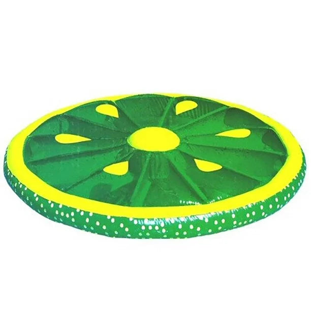  Inflatable Fruit Slice Swimming Pool Lounger Raft - Green - Bonton