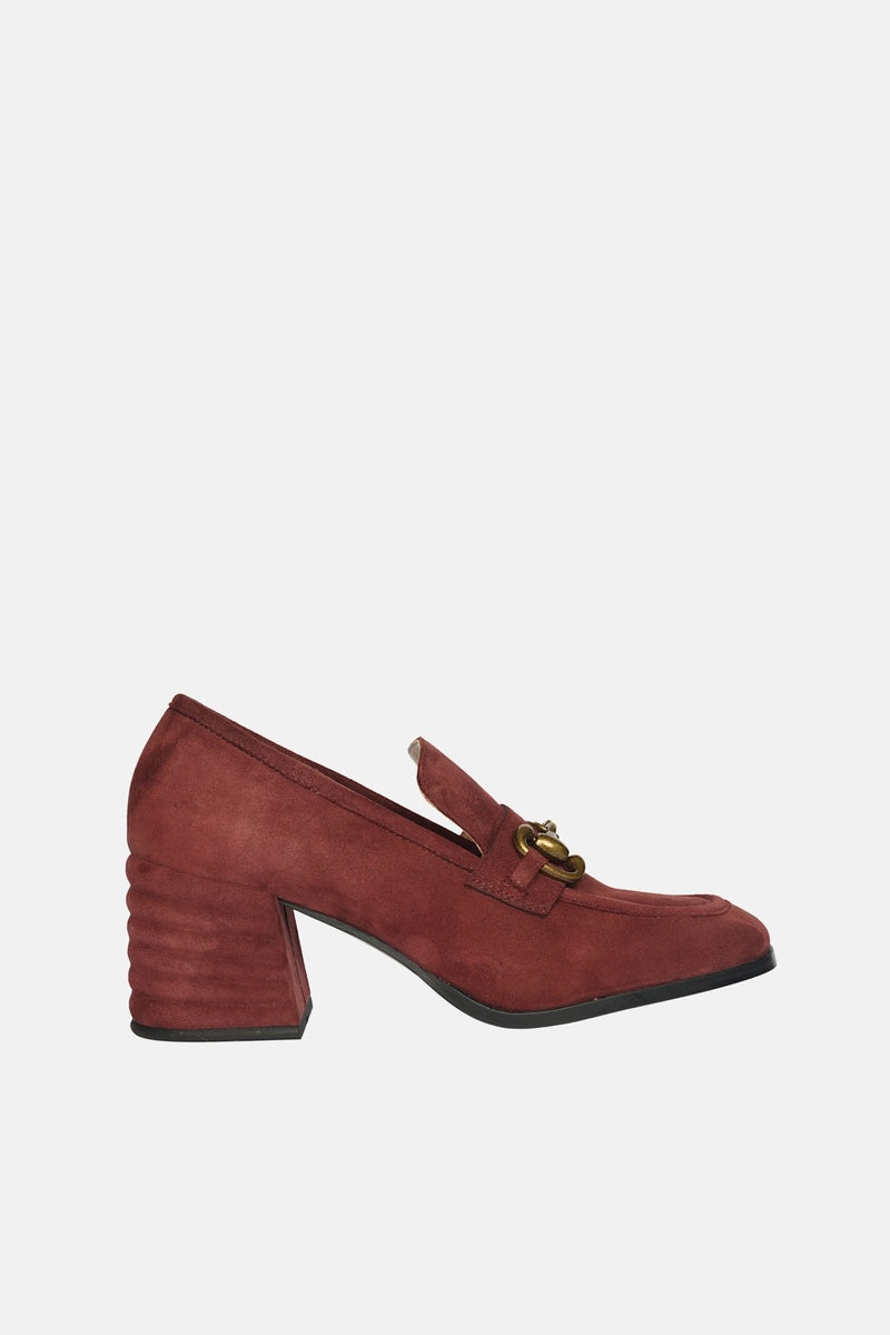  Saint G Vera Suede - Heel Loafers - Burgundy - Bonton