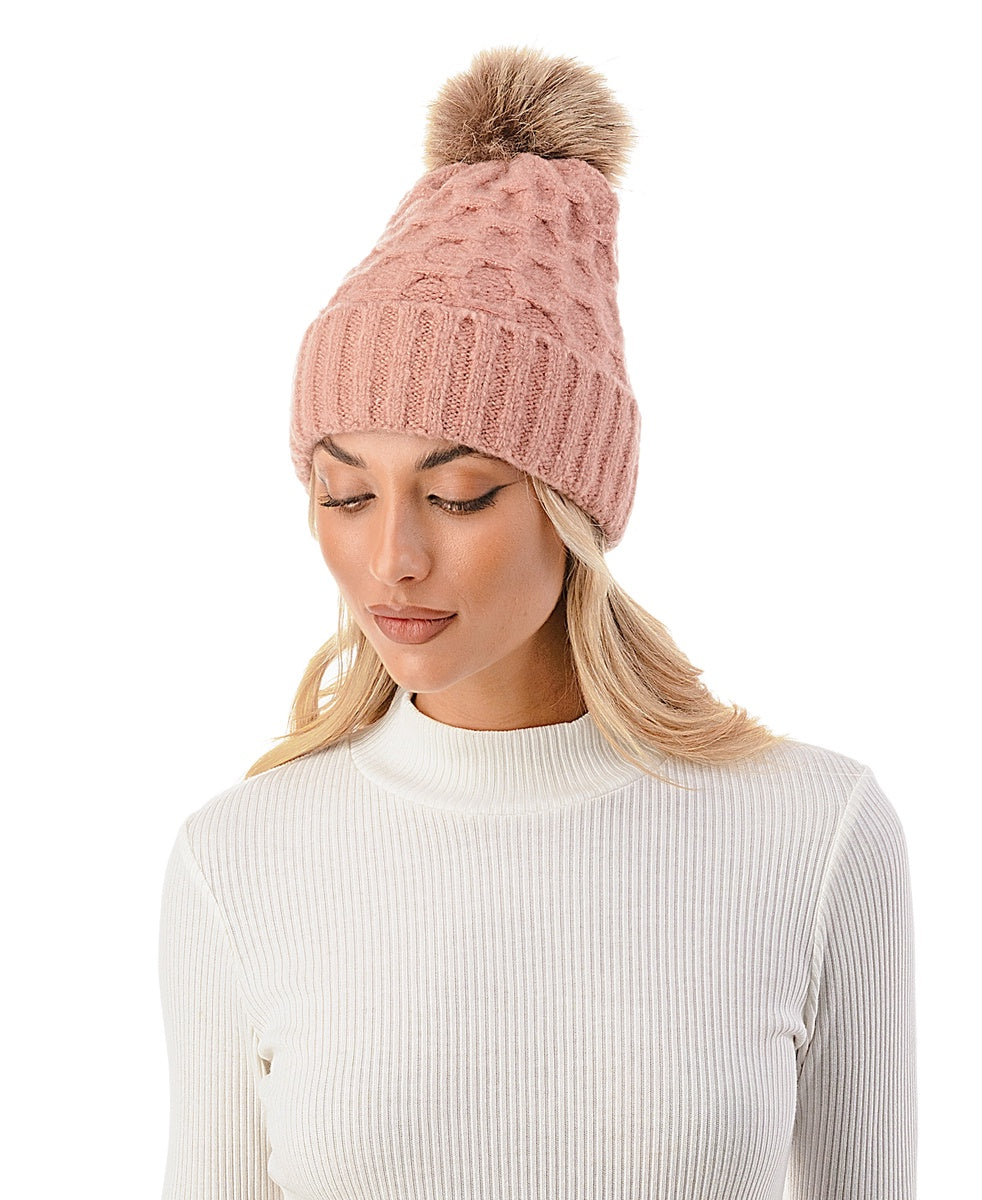  Marcus Adler The Kennedy Beanie - MAUVE - Bonton