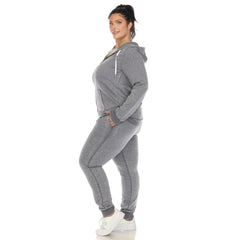 Plus Size Burnout Jogger Set