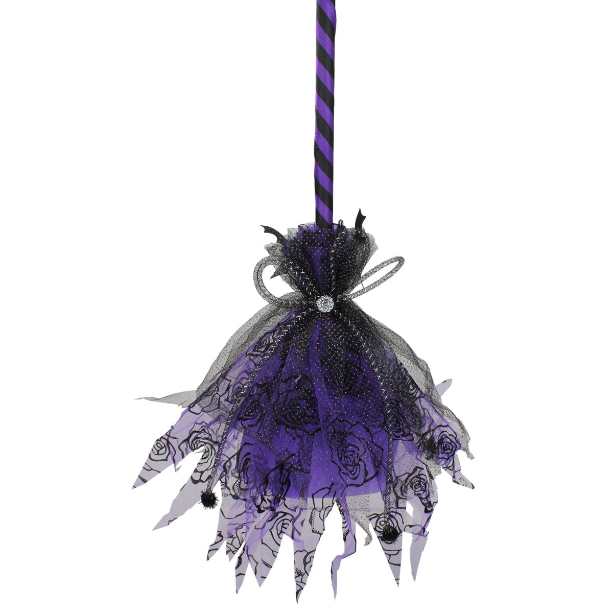  Northlight Striped Animated Witches Halloween Broom Decoration - 29