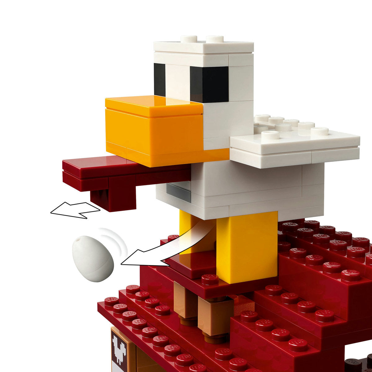  LEGO LEGO® Minecraft® the Ghast Balloon Village Attack, Gamer Gift Toy for Kids 21273 - Minecraft - Bonton