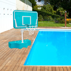 42 Inch Poolside Adjustable Basketball Hoop for In-Ground Pools