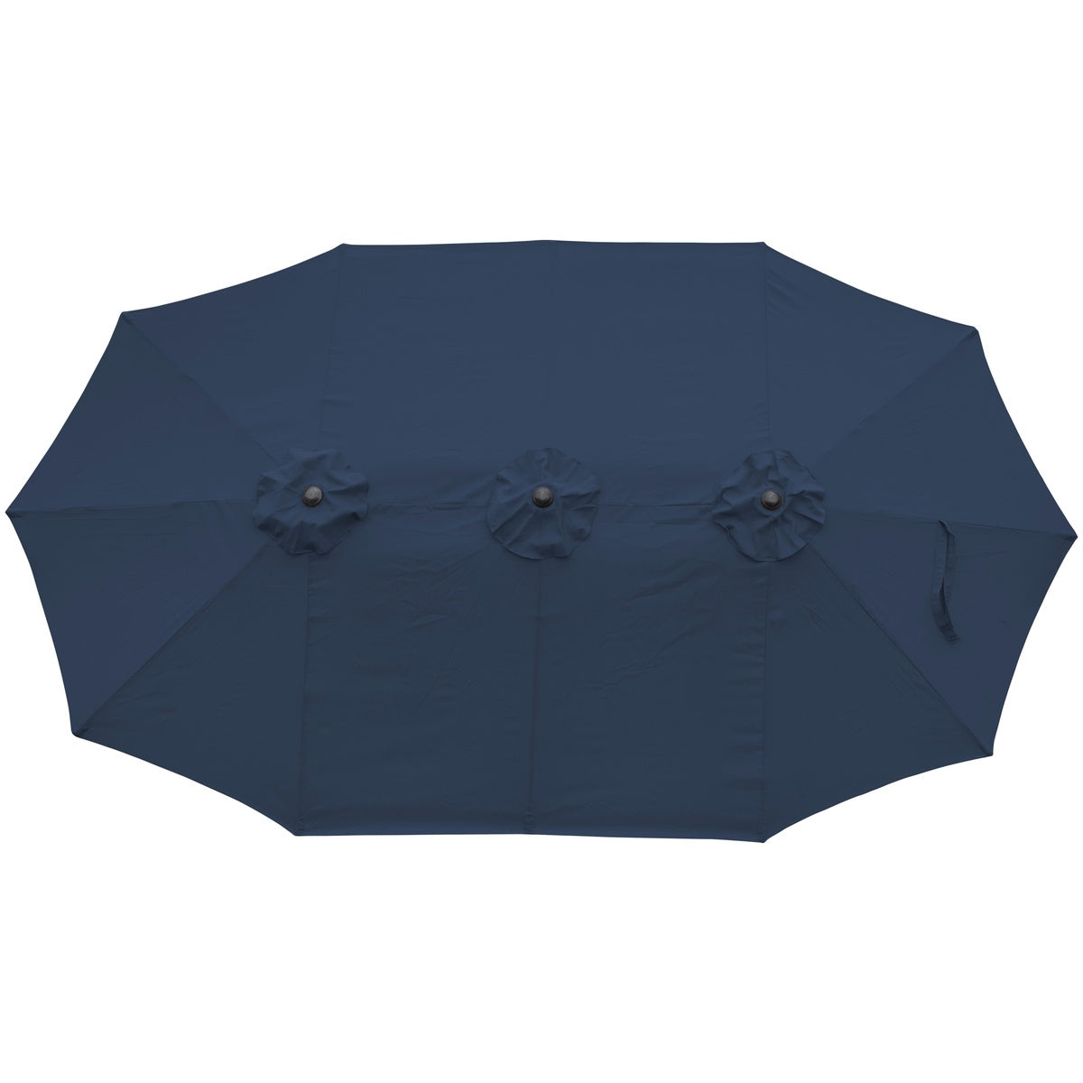  Northlight 15' Outdoor Patio Market Umbrella With Hand Crank  Navy Blue - Navy Blue - Bonton