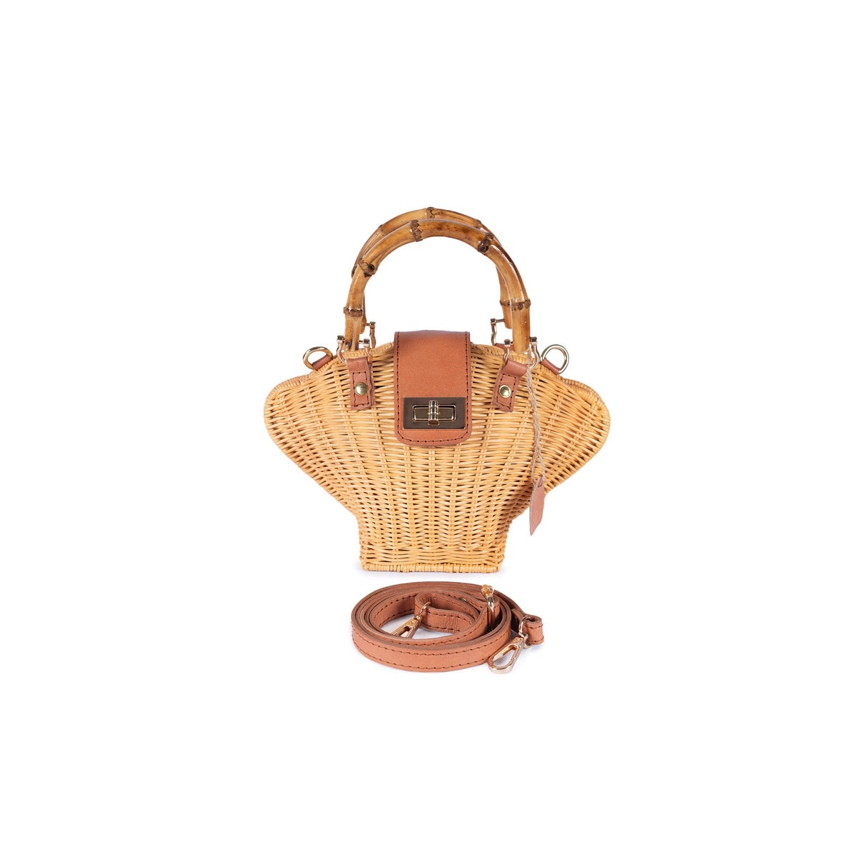  Jelavu Jelavu Maree Bamboo Women Crossbody Bag - Tan / One Size - Default Title - Bonton