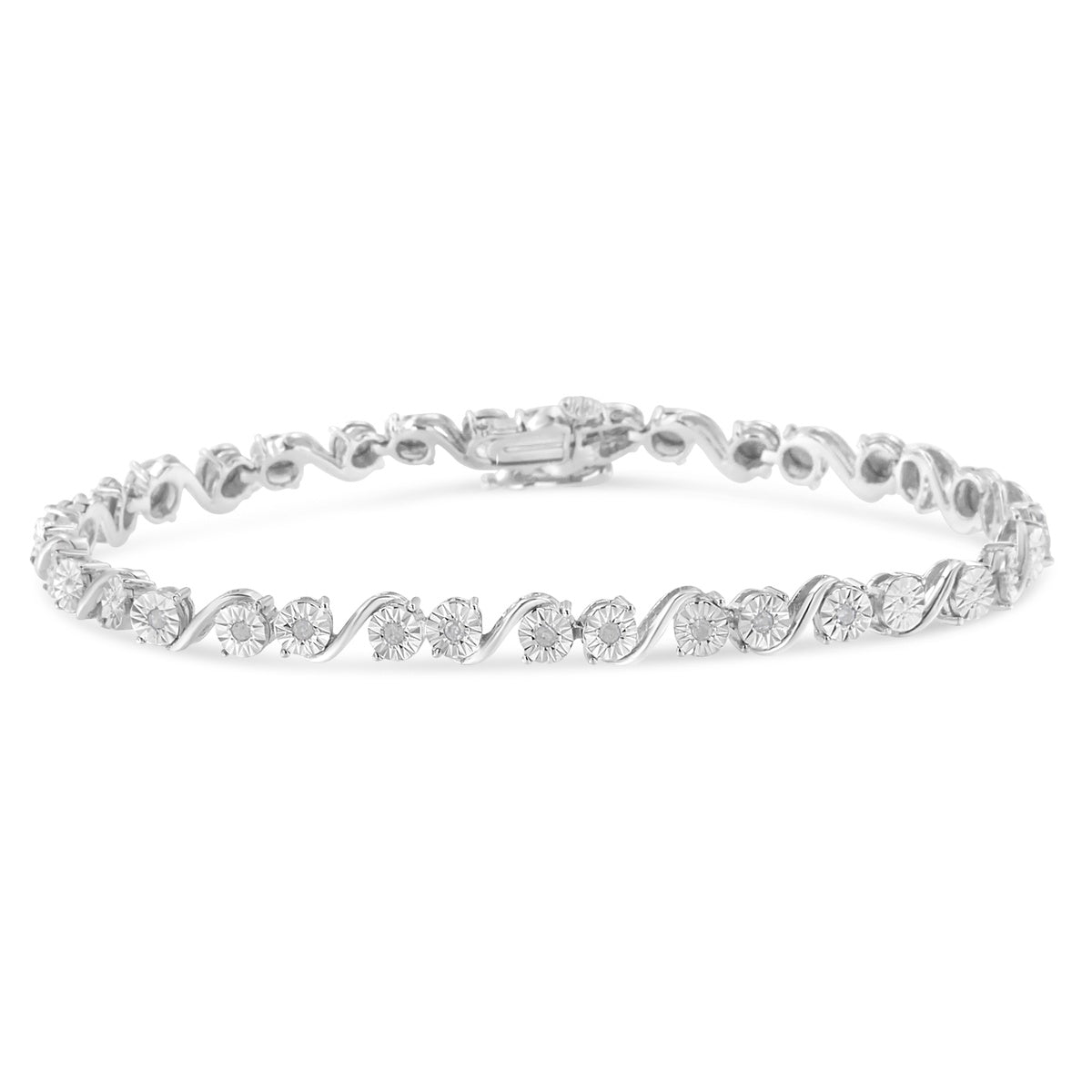  Haus of Brilliance .925 Sterling Silver 1/10 Cttw Round Diamond 