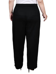 Plus Size Belted Scuba Pant