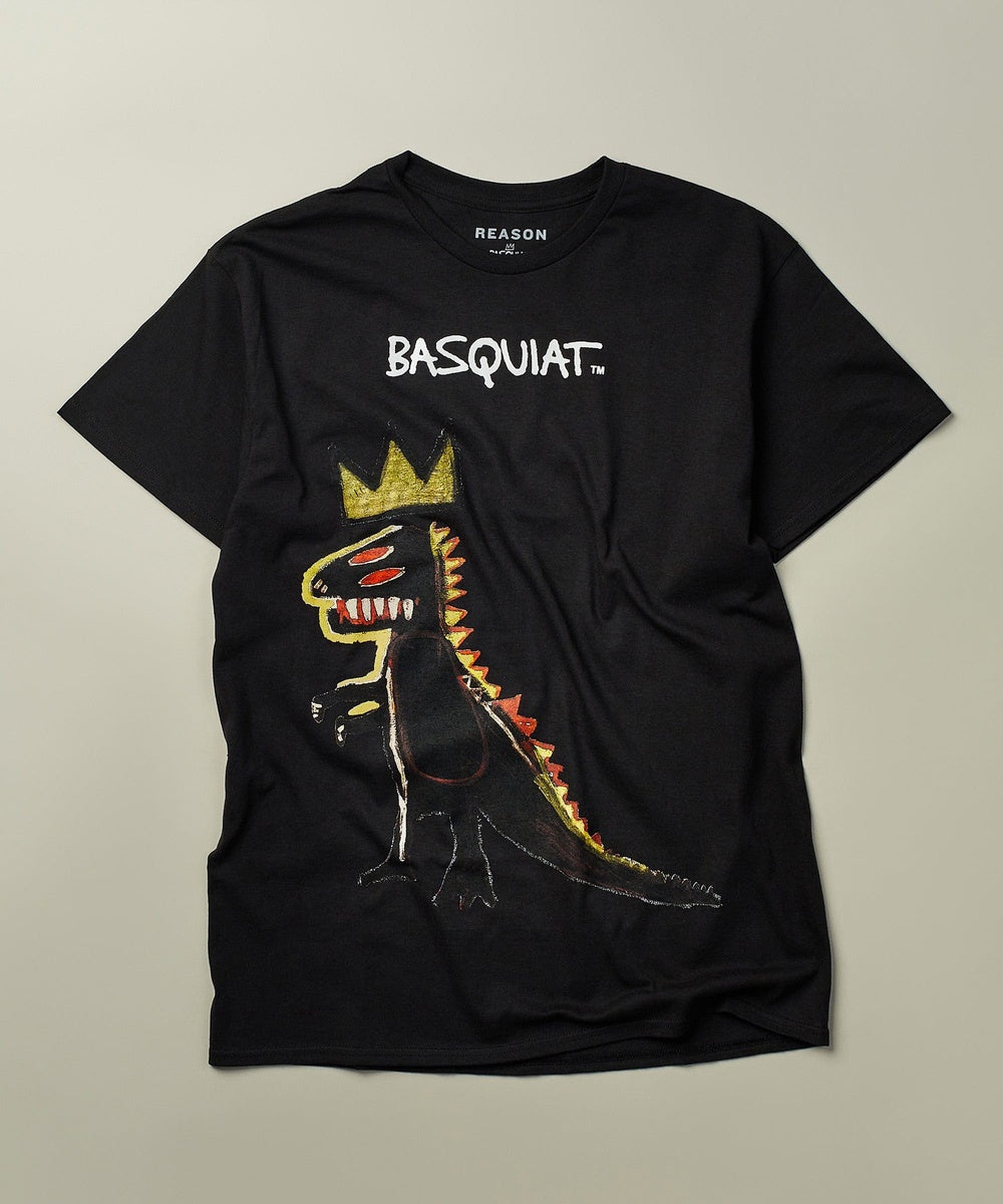  Reason Clothing Basquiat™ Pez Dino Print Tee - Black - BLACK - Bonton